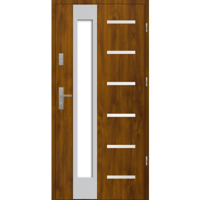 Drzwi S36 A41 INOX Złoty Dąb 72 mm